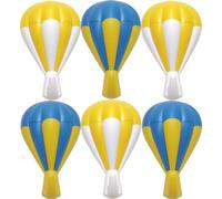 vepoty Adhesive Wall Hooks 6pcs Decorative Key Hanger Hot Air Balloon Hanging Hook for Kitchen Bathroom Office