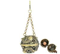 vepoty Aromatherapy Ball Hanging Hollow Incense Ball Incense Burner Chinese Style Furnace Aromatherapy Diffuser for Home Office