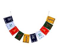 vepoty Buddhist Hanging Flags 1pc Traditional Tibetan Prayer Flags Bunting Mini Decorative Banners for Prayer Meditation Supplies
