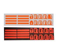 vepoty Car Window Switch Sticker Universal Lift Button Decoration Decal Self Adhesive Night Visibility Safety Decal