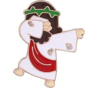 vepoty Cartoon Jesus Lapel Pin Badge Cute Jesus Messiah Brooch Pin Christian Badge for Clothes Hats Decoration
