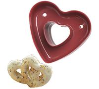 vepoty Donut Mold Non-Stick Plastic Bakery Cake Maker Heart Shaped Doughnut Cutter Maker Desserts Bread Patisserie Bakery Baking Tools