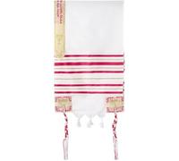 vepoty Jewish Stripe Shawl with Tzitzit Messianic Tallit Prayer Shawl Ethnic Style Scarf for Church Ceremonies and Jewish Religious Events