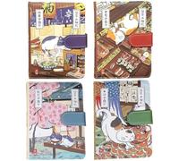 vepoty Leather Journal Notebook with Magnetic Buckle Japanese Style Notebook Classic Travel Journals for Writing Drawing Sketchbook