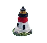 vepoty Miniature Lighthouse Figurine Mini Resin Lighthouse Statue Nautical Lighthouse Decoration Micro Landscape Ornament
