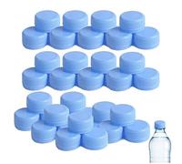 vepoty Plastic Bottle Cap 100pcs 30mm Blue Bottle Protection Lid Decorative Bottle Cap for Kids Kindergarten DIY Craft Projects