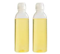 vepoty Plastic Squeeze Bottle 2pcs 500ml Refillable Clear Condiment Squeeze Bottle Seasoning Dispenser Bottle for Oil Honey