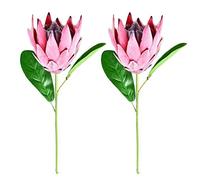 vepoty Simulation Flowers 2pcs Artificial King Protea Flowers Fake Emperor Flowers Silk Flowers for Party Table Decoration