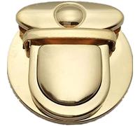 vepoty Tuck Lock Clasp Metal Handbag Buckle Fasteners Press Lock Wallet Buckle Accessories for Bag Making