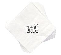 vepoty Wedding Napkins 20pcs Bride Cocktail Napkins Beverage Dessert Napkins Decorative Papers for Engagement Bachelorette Party
