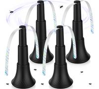 VEPPRO Fly Fans for Tables, Portable Fly Repellent Food Table Fans to Keep Flies Away by Soft Blades for Indoor Outdoor for Picnic, Camping, Party, Kitchen, and BBQ (4 Pack)