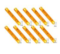VEQENMOT 10PCS Yellow LED Side Marker Lights - 12-24V 9-LED Waterproof
