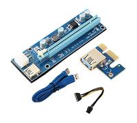 VER009S PCI-E Express Cable 16X 1X LED Graphics Expansion Card 4Pin 6Pin 009S Adapter USB3.0