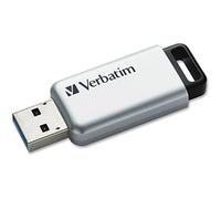VER98665 - Verbatim 32GB Store n Go Secure Pro USB 3.0 Flash Drive with AES 256 Hardware Encryption - Silver