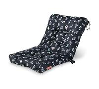 Vera Bradley by Classic Accessories Water-Resistant Patio Chair Cushion, 21 x 19 x 22.5 x 5 Inch, Gingko Butterflies, Seat Back Cushion