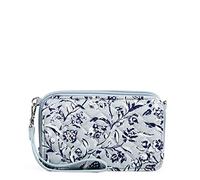 Vera Bradley Cotton All in One Crossbody Purse with RFID Protection, Perennials Gray - Recycled Cotton, One Size