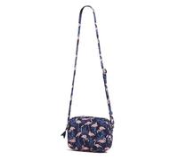 Vera Bradley Cotton Evie Crossbody Purse, Flamingo Party, One Size