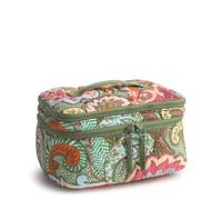 Vera Bradley Featherweight Brush Up Cosmetic Case, Leaf Me Not Paisley