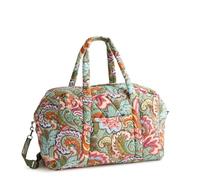 Vera Bradley Featherweight Large Miramar Weekender Travel Bag, Leaf Me Not Paisley