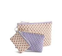 Vera Bradley Premium Cotton 3 Pouch Organizer Set, Rachel Ditsy, One Size