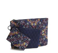 Vera Bradley Premium Cotton 3 Pouch Organizer Set, Starry Paisley, One Size