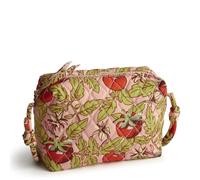 Vera Bradley Premium Cotton Blake Crossbody, Tomato Vines, One Size