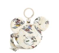 Vera Bradley Premium Cotton Disney Mouse Zip Bag Charm, Downhill Skiing Mickey and Friends