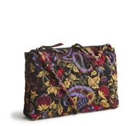 Vera Bradley Premium Cotton Foxbury Crossbody, Midnight Garden Paisley, One Size