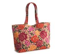 Vera Bradley Premium Cotton Hathaway Tote Bag, Coming Up Roses, One Size