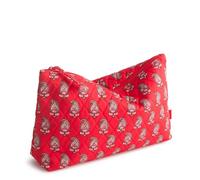 Vera Bradley Premium Cotton Large Pouch, Flowering Paisley Goji Berry, One Size