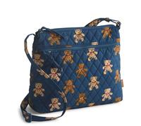 Vera Bradley Premium Cotton Original Zip Hipster Crossbody Bag, Moonless Night, Bunch of Bears, One Size