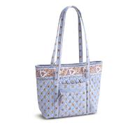 Vera Bradley Premium Cotton Small Original Vera Tote Bag - Blue Leaf