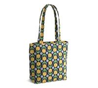 Vera Bradley Premium Cotton Small Original Zip Tote Bag, Daffodils, One Size