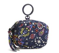 Vera Bradley Premium Cotton Zip Earbud Bag Charm, Starry Paisley, One Size