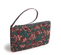 Vera Bradley Premium Cotton Zip Wristlet, Victorian Vines, One Size