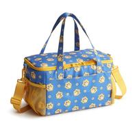 Vera Bradley Recycled Lighten Up Cooler, Powder Blue and Gold Bandana Paisley