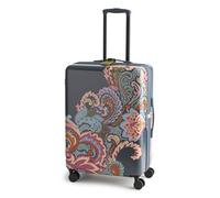 Vera Bradley Women Hardside Luggage 26 Inch Adair Spinner Suitcase, Leaf Me Not Paisley Dark Slate, One Size