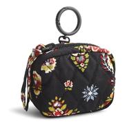 Vera Bradley Women Premium Cotton Zip Earbud Bag Charm, North Star Sky, One Size