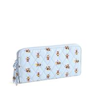 Vera Bradley Women's Premium Cotton Continental Wallet, Bee's Knees
