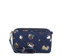 Vera Bradley Women's Cotton All in One Crossbody Purse with RFID Protection, Snow Globe Motifs - Recycled Cotton, One Size