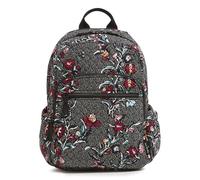 Vera Bradley Women's Cotton Campus Backpack, Perennials Noir Dot, One Size