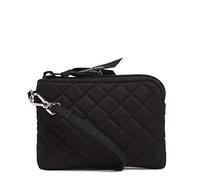 Vera Bradley Women's Cotton Clip & Zip Mini Pouch Wallet, Black - Recycled Cotton, One Size