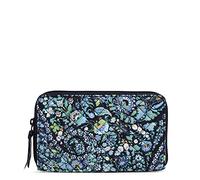 Vera Bradley Women's Cotton Deluxe Travel Wallet with RFID Protection Accessory, Dreamer Paisley - Recycled Cotton, One Size