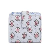 Vera Bradley Women's Cotton Finley Small Wallet with RFID Protection, Magnifique Leaf, One Size