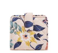 Verabradley Womens Cotton Finley Small Wallet with RFID Protection, Paradise Coral, One Size