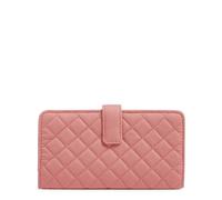 Vera Bradley Women's Cotton Finley Wallet with RFID Protection, Terra Cotta Rose, One Size