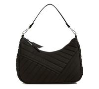 Vera Bradley Women's Cotton Frannie Mini Crescent Crossbody Purse, Black, One Size