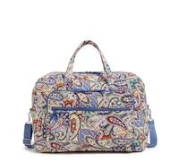 Vera Bradley Women's Cotton Grand Weekender Travel Bag, Harbor Paisley, One Size