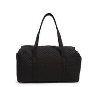 Vera Bradley Women's Cotton Large Travel Duffel Bag, True Black, One Size