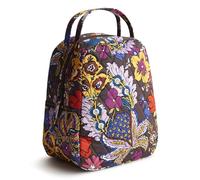 Vera Bradley Women's Cotton Lunch Bag, Colorful Bouquet, One Size